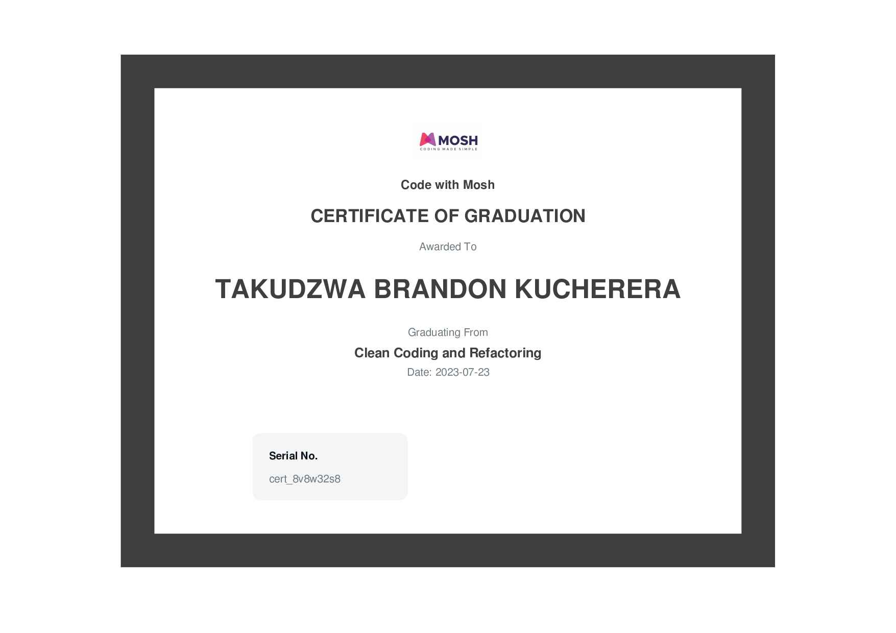 Certificate Image